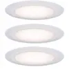 Image de - Suon / 99940 - Spot LED encastrable rond - Avec 3 x 6,5 W - IP44 - Dimmable - En satin - Blanc - Spot encastrable - 2700 K [Classe énergétique A++]