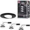 Image de Spot encastré LED Calla Kit de base orientable IP65 rond 90mm 3x6W 3x530lm 230V 4000K Noir mat