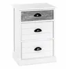 Image de Commode en Bois 3 Tiroirs "Mario" 60cm Blanc