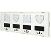 Image de Patère Murale Vintage "Coeur" 63cm Blanc