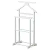Image de Valet de nuit double en bois massif FUNNY blanc