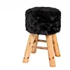 Image de Tabouret rond 45 cm noir