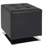 Image de Pouf Carré Design "Zanzibar" 42cm Noir