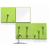 Image de Lot de 4 Patères en Métal Laqué 15cm Vert
