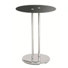 Image de Haku möbel 33203 table basse d'appoint tube d'acier/verre trempé chromé/noir