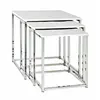 Image de Lot de 3 Tables d'Appoint "Zélie" 42cm Blanc