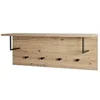 Image de Patère Murale & Etagère "Miranda" 80cm Chêne & Noir