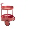 Image de Desserte de Cuisine Ronde "Postres" 62cm Rouge Corail