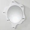 Image de Patère Murale & Miroir "6 Crochets" 56cm Blanc