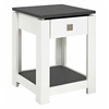 Image de Console Design 1 Tiroir "Granit" 55cm Blanc