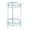 Image de Haku möbel 60206 console pour porte plantes tube d'acier/verre trempé chromé
