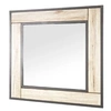 Image de Miroir Mural "Anabelle" 70cm Chêne & Gris
