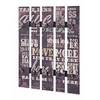 Image de Patère Murale Vintage "Give" 100cm Violet