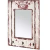 Image de Patère Murale 3 Crochets Miroir 80cm Marron