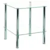 Image de Haku möbel 90238 table basse d'appoint tube d'acier/verre trempé chromé