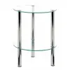 Image de Table d'Appoint Ronde Design "Eliot" 47cm Transparent