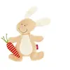 Image de 40675, fille et garçon, doudou hochet lapin, écru/beige