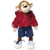 Image de Sigikid 40989 garçon, peluche d'activités singe, habillage et déshabillage, multicolore