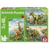 Image de Puzzle enfant 3x48 pieces - Aventure avec les dinosaures - SCHMIDT AND SPIELE