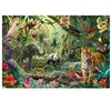 Image de Puzzle 100 pièces : Faune colorée dans la jungle