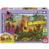 Image de Puzzle - - Mignons visiteurs dans la prairie - 150 pieces - Des 7 ans