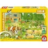 Image de Puzzle - - Familles d'animaux a la ferme - 100 pieces - Des 6 ans