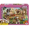 Image de Puzzle 150 Pieces - Chiens Et Chats En Pique-nique