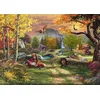 Image de Schmidt Spiele 58050 Puzzle 1000 pièces Disney Fox and Hound Thomas Kinkade en occasion ou reconditionné