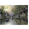 Image de Puzzle 1000 Pièces : Thomas Kinkade : Le réveil du village, Spiele