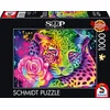 Image de Leopard Arc-en-ciel Fluo - Puzzle 1000 Pieces