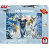 Image de Puzzle 1000 Pieces - Labrador Noir Dans La Neige