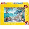 Image de Puzzle - - Terrasse en bord de mer - 1000 pieces - Des 12 ans