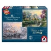 Image de Puzzle Lamplight Manour/Hiver ... Lamplight Manour, 2x1000 pcs