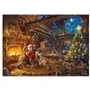 Image de Puzzle 1000 pièces : Le Père Noël et ses lutins