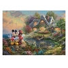Image de Puzzle Schmidt - Thomas Kinkade : Amoureux Mickey&Minnie, 1000 pièces