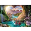 Image de Puzzle le lac vu du coeur 1000 pieces -