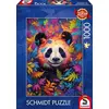 Image de Puzzle 1000 Pieces - Le Panda Dans La Foret Arc-en-ciel