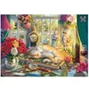 Image de Puzzle 1000 pièces : L'heure du puzzle pour le chat