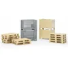 Image de bruder 02415 - Accessoires logistiques - 2 boîtes, 2 caisses, 10 palettes en occasion ou reconditionné
