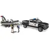 Image de bworld Pick-up de police RAM 2500 avec module L + S, remorque, bateau, policière et plongeur