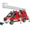 Image de Jeux de voiture Camion pompier mercedes Bruder Rouge 21x11,5x13,5 cm A2104057