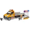 Image de Camion Municipal Mercedes Benz Avec Figurine Et Module Son Et Lumiere Pour Enfant