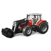 Image de - 3047 - Tracteur MASSEY FERGUSON 7600 avec fourche - Echelle 1:16 - 44,5 cm