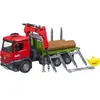 Image de Jeux de voiture - Acros camion forestier Bruder MB Arocs Rouge TU 036690