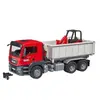Image de Camion MAN Tgs avec Conteneur et Chargeur de Chantier Schaffer Miniature 1/16 Rouge