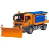 Image de Jeux de voiture - TGS chasse neige avec lame Bruder Orange TU 037857
