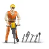 Image de Figurine Ouvrier Avec Accessoires De Chantier