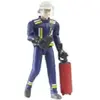 Image de Figurine - Pompier avec accessoires Bruder Bleu TU 601003