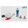 Image de Bruder 62100 Set de figurine - Ouvrier avec accessoires