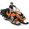 Image de Jeux de voiture Moto Neige+Conducteur Bruder Orange 19,5x4x7,8 cm A1505210
